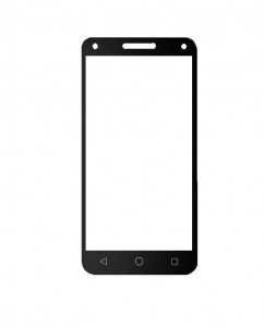 Replacement Front Glass For Blu Dash L5 Lte White By - Maxbhi.com
