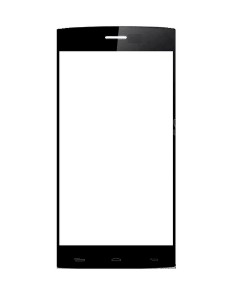 Replacement Front Glass For Bluboo X2 Grey By - Maxbhi.com
