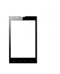 Replacement Front Glass For Videocon A10 Black By - Maxbhi.com