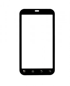 Replacement Front Glass For Motorola Defy Plus White By - Maxbhi.com