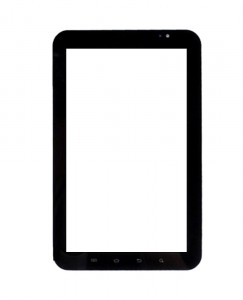 Replacement Front Glass For Samsung Galaxy Tab P1010 Wifi Black By - Maxbhi.com