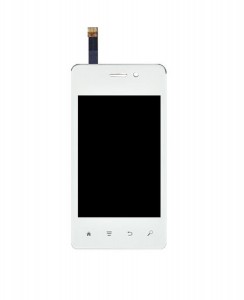 Lcd With Touch Screen For Spice Mi356 Smart Flo Mettle 3.5x White By - Maxbhi.com
