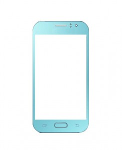 Replacement Front Glass For Samsung Galaxy J1 Ace Blue By - Maxbhi.com