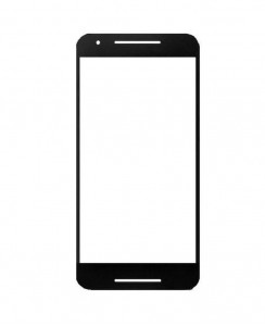 Replacement Front Glass For Lg Nexus 5x Black By - Maxbhi.com