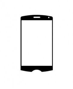 Replacement Front Glass For Acer Betouch E101 Black By - Maxbhi.com