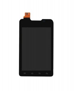 Lcd With Touch Screen For Motorola Motoluxe Xt389 Black By - Maxbhi.com