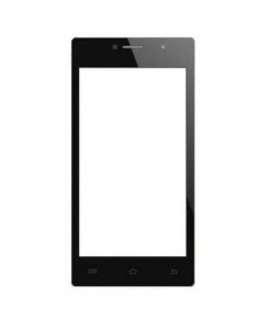 Replacement Front Glass For Spice Mi449 3g Black By - Maxbhi.com