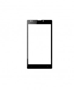 Replacement Front Glass For Lava Iris Fuel 20 Black By - Maxbhi.com