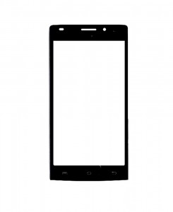 Replacement Front Glass For Lava Iris Fuel 25 Black By - Maxbhi.com