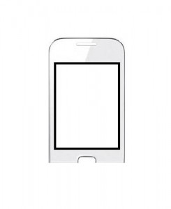 Replacement Front Glass For Samsung Gtc3310 Champ Deluxe White By - Maxbhi.com
