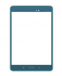 Replacement Front Glass For Samsung Galaxy Tab A 8 Blue By - Maxbhi Com