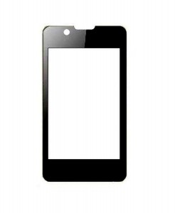 Replacement Front Glass For Spice Smart Flo Mi358 Black By - Maxbhi.com