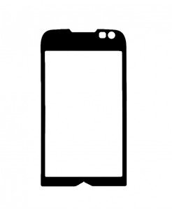 Replacement Front Glass For Samsung I7500 Galaxy Black By - Maxbhi.com