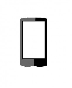 Replacement Front Glass For Celkon C77 Black By - Maxbhi.com