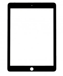 Replacement Front Glass For Apple New Ipad 2017 Wifi 128gb Black By - Maxbhi.com