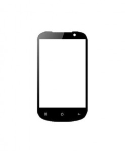 Replacement Front Glass For Hitech S250 Amaze Black By - Maxbhi.com