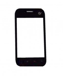Replacement Front Glass For Haier E617 Black By - Maxbhi.com