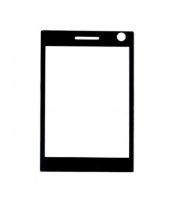 Replacement Front Glass For Htc Touch Pro Fuze P4600 Black By - Maxbhi.com