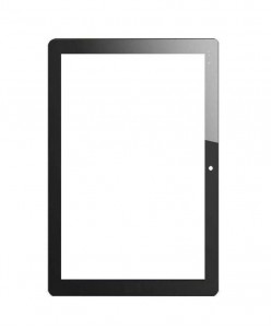 Replacement Front Glass For Chuwi Hi10 Black By - Maxbhi.com