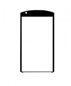Replacement Front Glass For Kyocera Brigadier Black By - Maxbhi.com