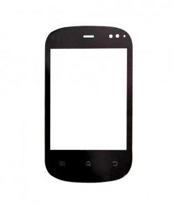 Replacement Front Glass For Micromax Superfone Punk A44 Black By - Maxbhi.com