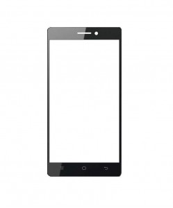 Replacement Front Glass For Agm X1 Mini Black By - Maxbhi.com