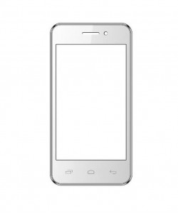 Replacement Front Glass For Spice Mi422 Smartflo Pace Black By - Maxbhi.com