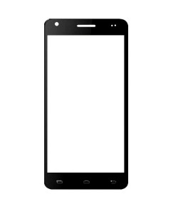 Replacement Front Glass For Videocon Z50 Pro Black By - Maxbhi.com