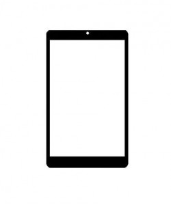 Replacement Front Glass For Micromax Funbook 3g P600 Black By - Maxbhi.com