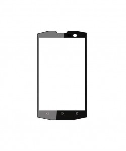 Replacement Front Glass For Agm A8 Mini Black By - Maxbhi.com