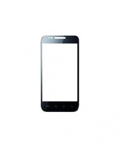 Replacement Front Glass For Reliance Samsung Galaxy I500 Black By - Maxbhi.com