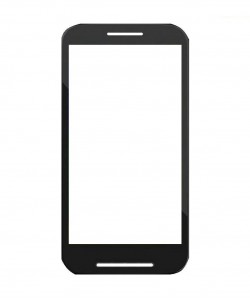 Touch Screen Digitizer For Motorola Moto E Dual Tv Xt1025 With Digital Tv Black By - Maxbhi.com