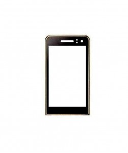 Replacement Front Glass For Samsung Galaxy Golden Black By - Maxbhi.com