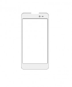 Replacement Front Glass For Blu Dash G White By - Maxbhi.com