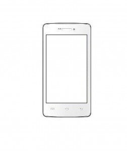 Replacement Front Glass For Iball Andi4 Ips Tiger 1gb Ram White By - Maxbhi.com