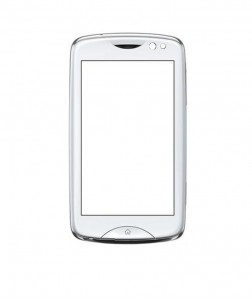 Replacement Front Glass For Sony Ericsson Ck15i White By - Maxbhi.com
