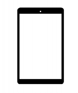 Replacement Front Glass For Dell Venue 7 16gb 3g Black By - Maxbhi.com