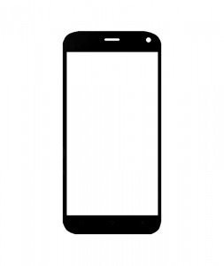 Replacement Front Glass For Blu J2 Brown By - Maxbhi Com