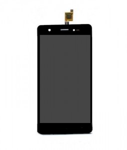 Lcd With Touch Screen For Lava P7 Black By - Maxbhi.com