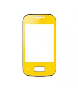 Replacement Front Glass For Samsung Galaxy Pocket Plus Gts5301 Yellow By - Maxbhi Com