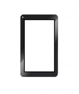 Replacement Front Glass For Zync Dual 7i Black By - Maxbhi.com