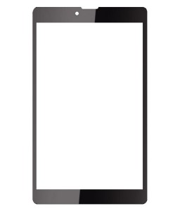 Replacement Front Glass For Izotron Mipad 07 Black By - Maxbhi.com