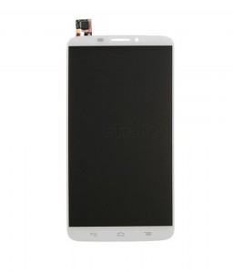 LCD with Touch Screen for Alcatel Hero - White