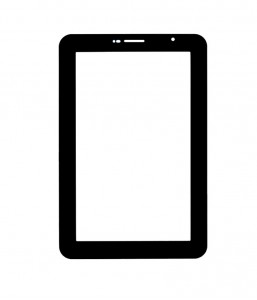 Replacement Front Glass For Samsung P6800 Galaxy Tab 7.7 Black By - Maxbhi.com