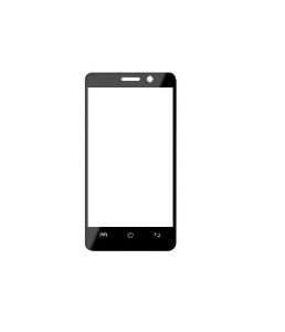 Replacement Front Glass For Docoss X1 Black By - Maxbhi.com