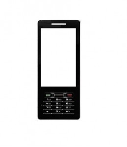 Replacement Front Glass For Sagem P9522 Porsche Black By - Maxbhi.com