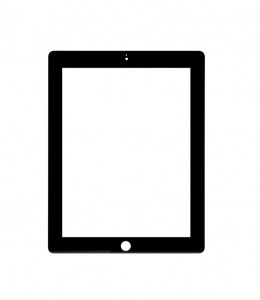 Replacement Front Glass For Apple Ipad 3g Silver By - Maxbhi.com