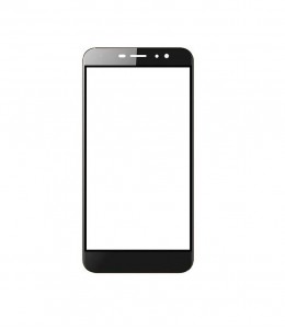 Replacement Front Glass For Nubia N1 Lite Black By - Maxbhi.com