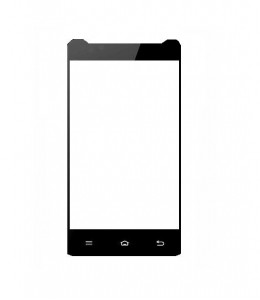 Replacement Front Glass For Colors Mobile Xfactor X47 Wave Black By - Maxbhi.com