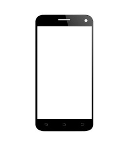 Replacement Front Glass For Reach Sense 500 Black By - Maxbhi.com
